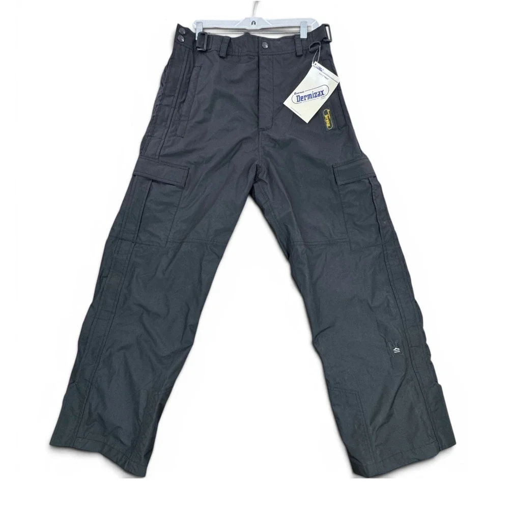 Mountain Uniforms Entrant Dermizax Ski Pants Large Black Waterproof Cargo